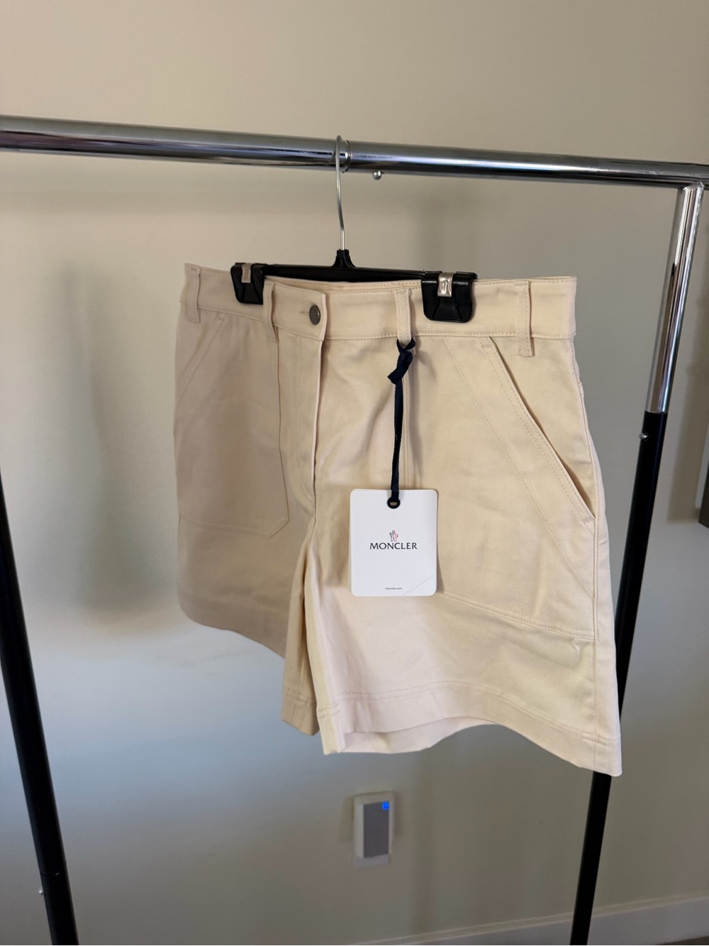 Women’s Moncler Light Beige Utility Shorts NWT